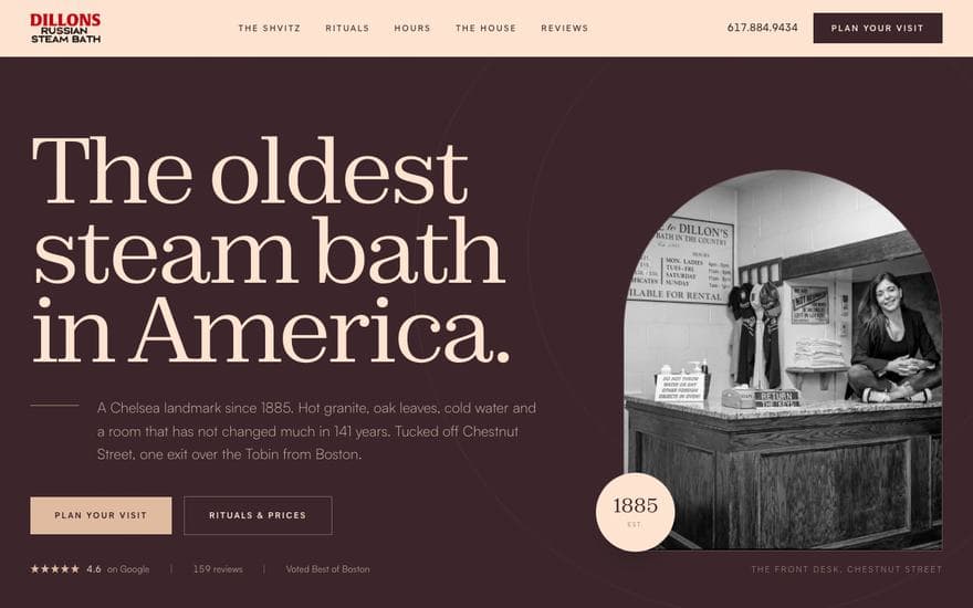 Wellness homepage concept