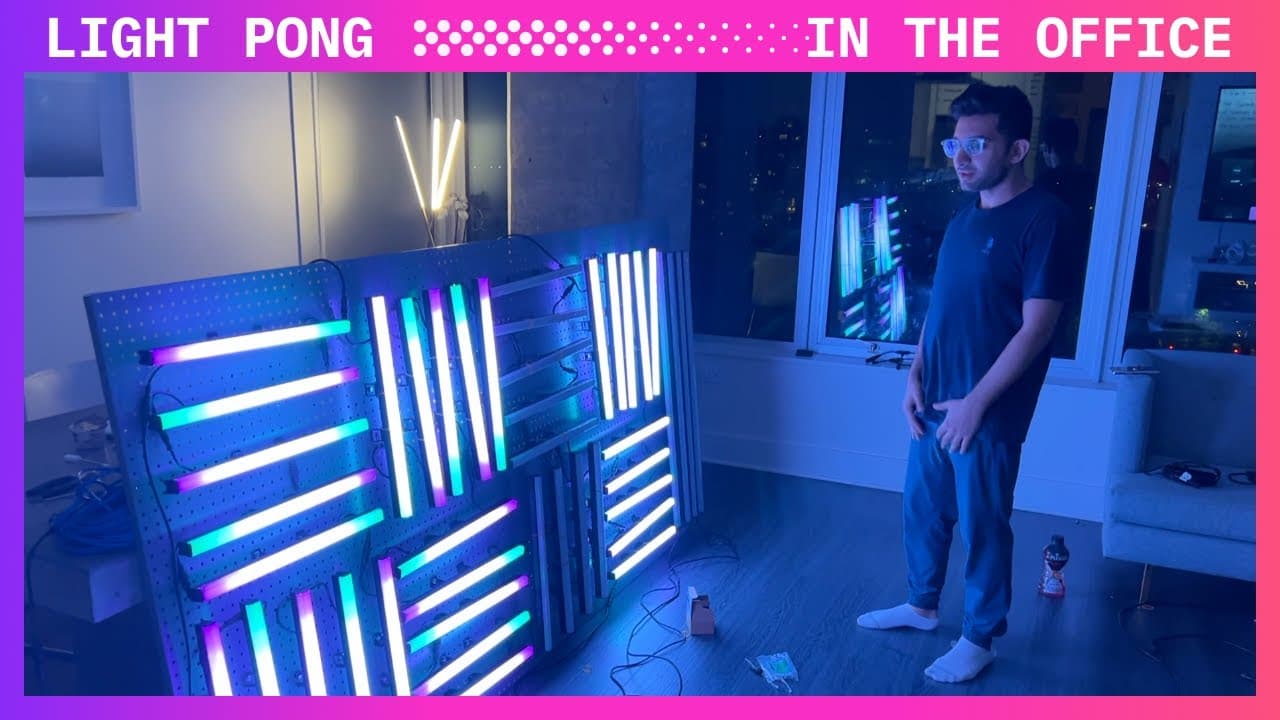 In The Office With Light Pong — Day in the Life