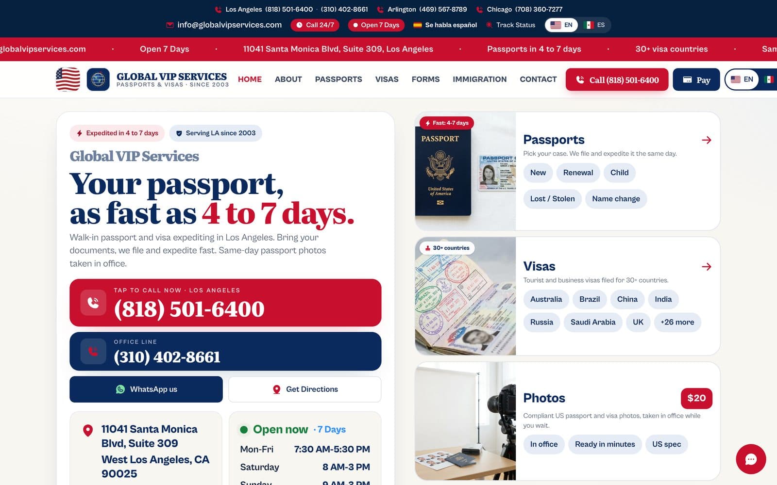 Global VIP Services + Premier Passports