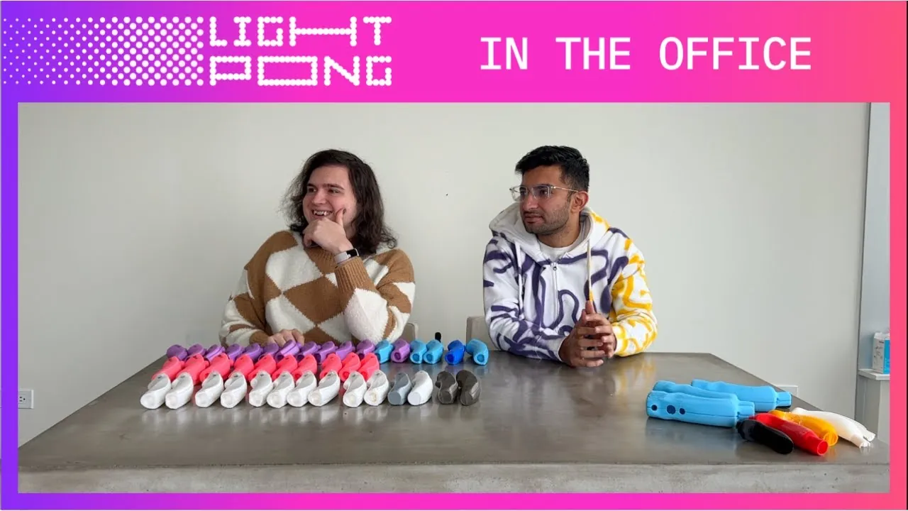 In The Office With Light Pong