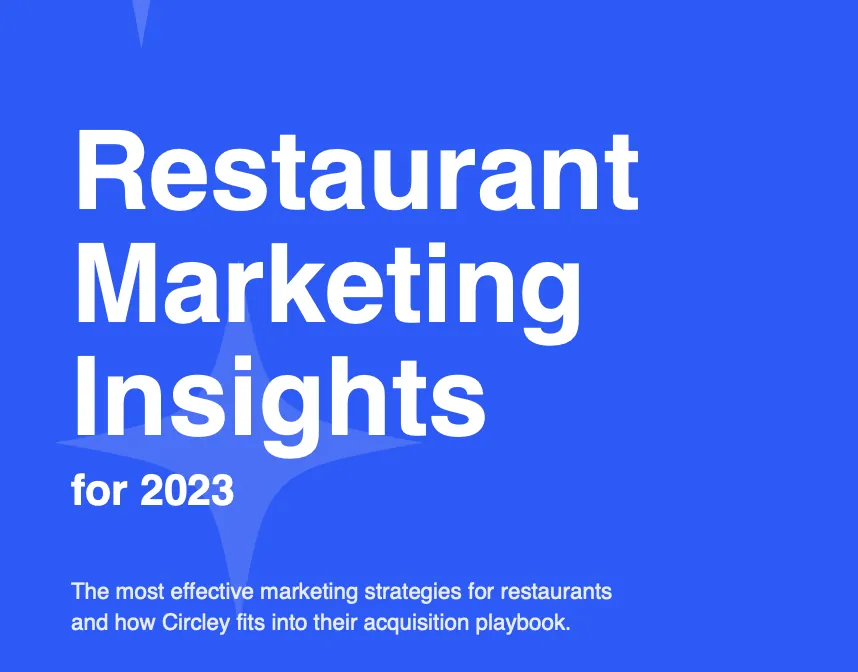 Restaurant marketing insights report cover