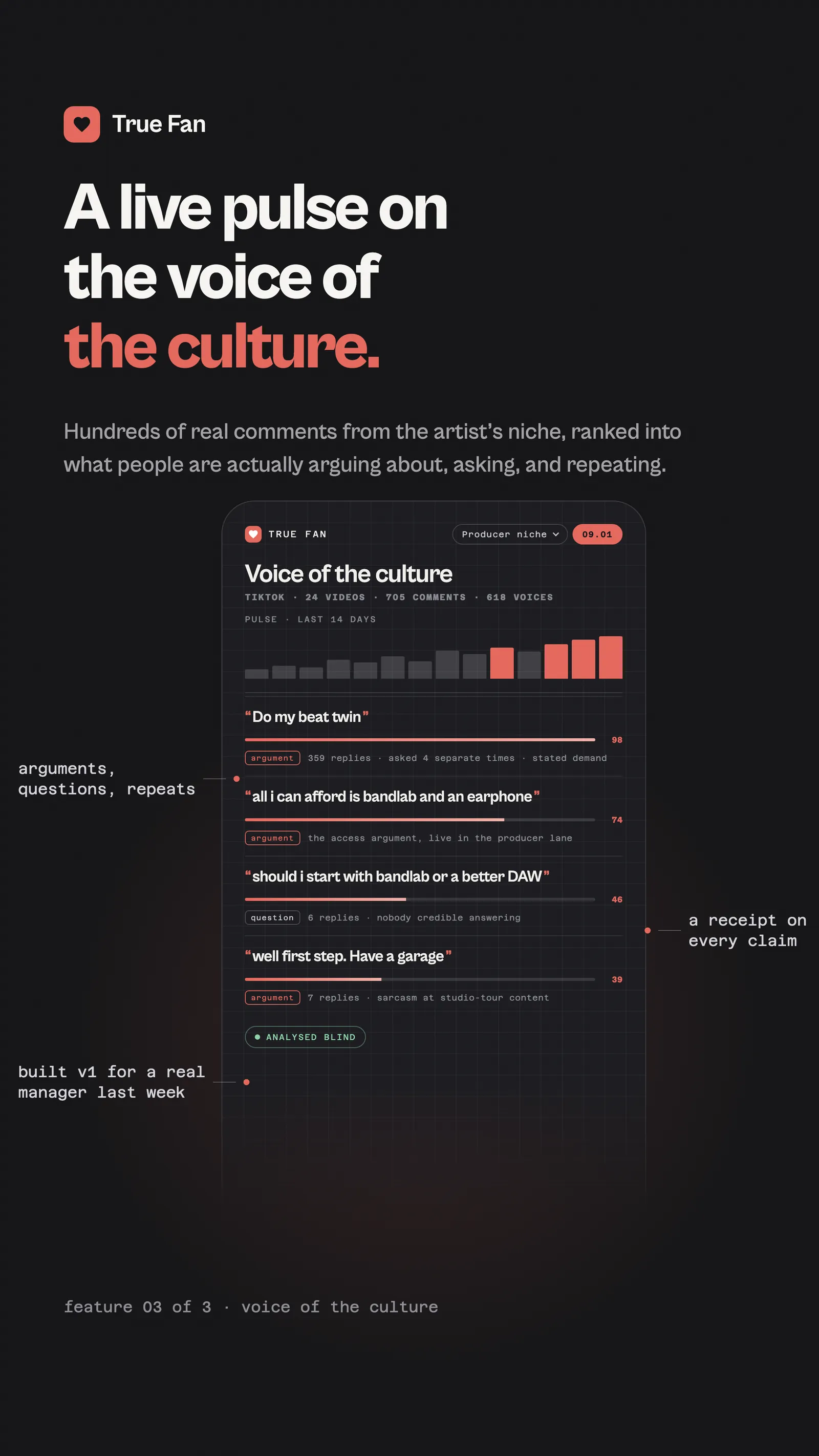 True Fan concept: voice of the culture